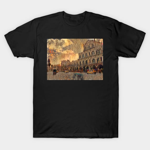 An Aleppian Facade with Street - Cortes T-Shirt by Homsalgia